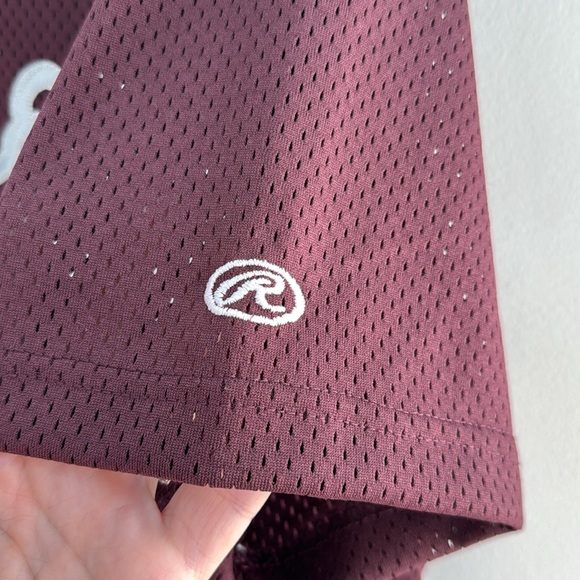 NWT Rawlings Men's Maroon and Gray Rockies Jersey #15 - Size XL - Picture 4 of 6